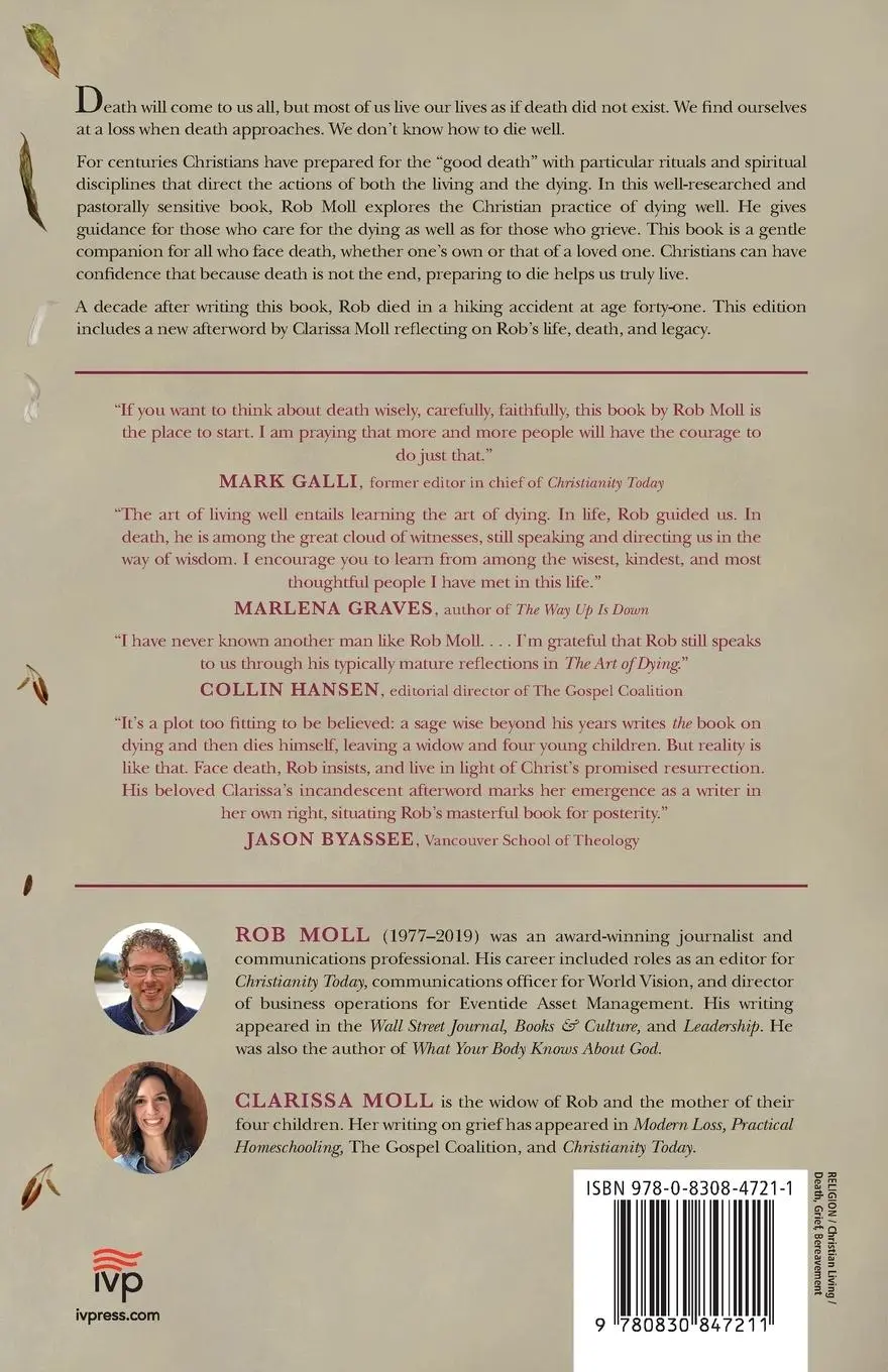Rückseite: 9780830847211 | The Art of Dying | Living Fully into the Life to Come | Rob Moll | IVP