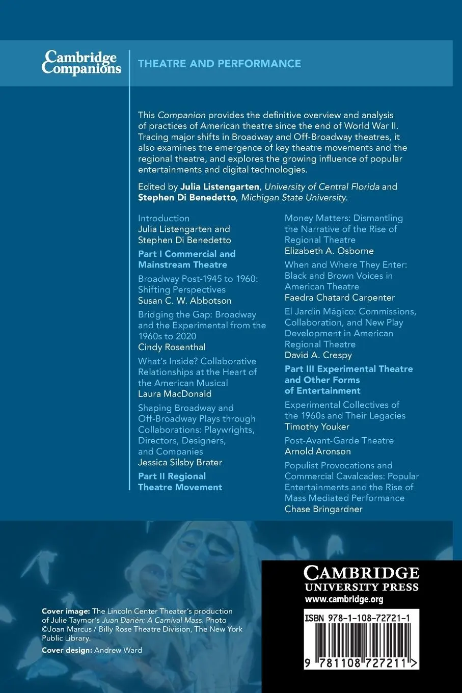 Rückseite: 9781108727211 | The Cambridge Companion to American Theatre since 1945 | Taschenbuch