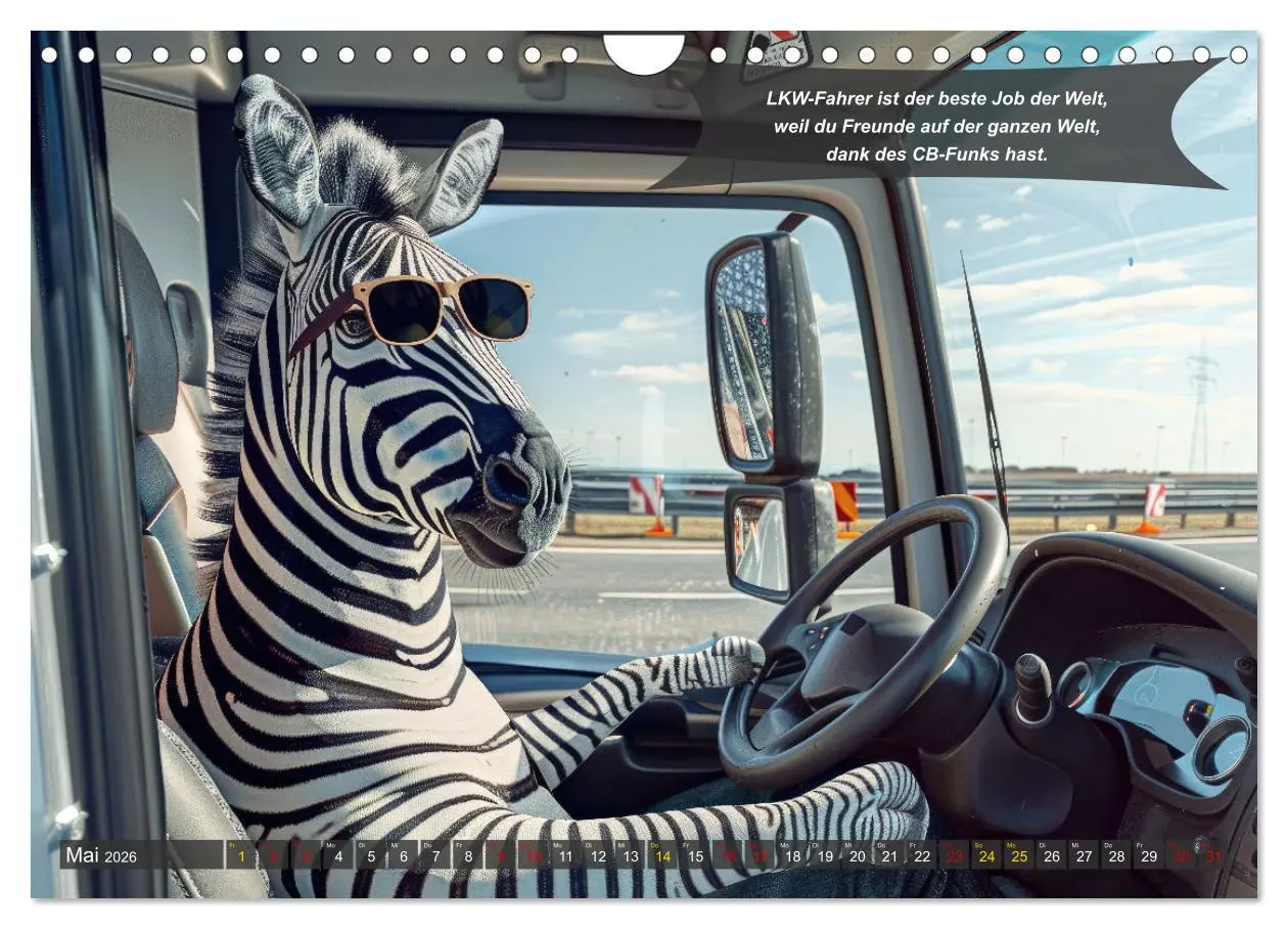 Bild: 9783457317211 | Tierisch lustige LKW-Fahrer (Wandkalender 2026 DIN A4 quer),...