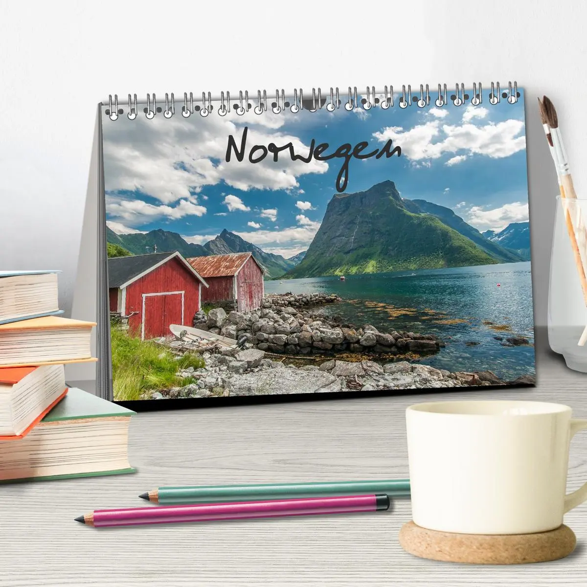 Bild: 9783516197211 | Norwegen (Tischkalender 2026 DIN A5 quer), CALVENDO Monatskalender