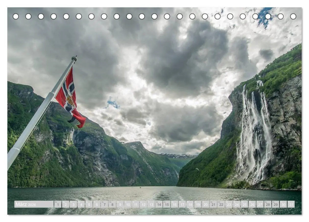 Bild: 9783516197211 | Norwegen (Tischkalender 2026 DIN A5 quer), CALVENDO Monatskalender