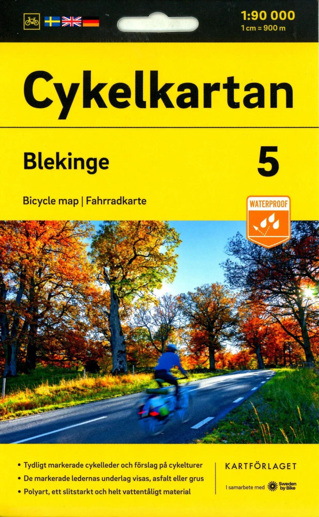Cover: 9789189427211 | Cykelkartan Blad 5 Blekinge 1:90000 | (Land-)Karte | Schwedisch | 2023