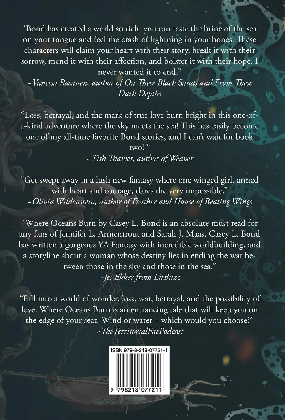 Rückseite: 9798218077211 | Where Oceans Burn | Casey L Bond | Buch | Englisch | 2022