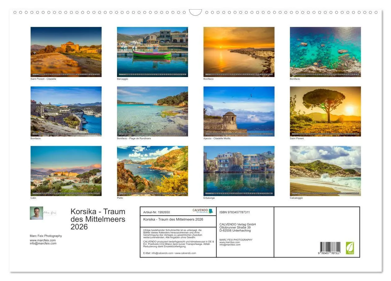 Bild: 9783457787311 | Korsika - Traum des Mittelmeers 2026 (Wandkalender 2026 DIN A2...