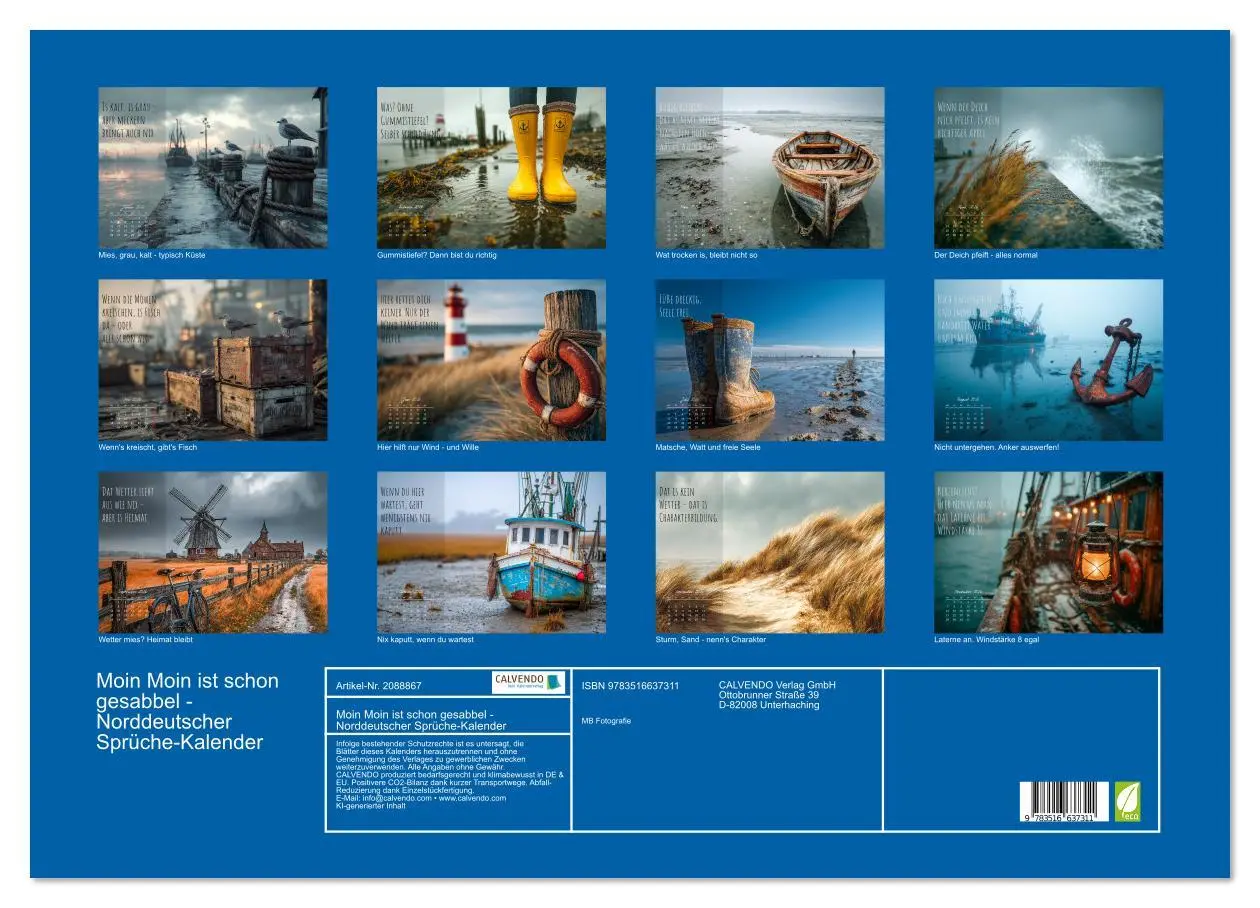 Bild: 9783516637311 | Moin Moin ist schon gesabbel - Norddeutscher Sprüche-Kalender...