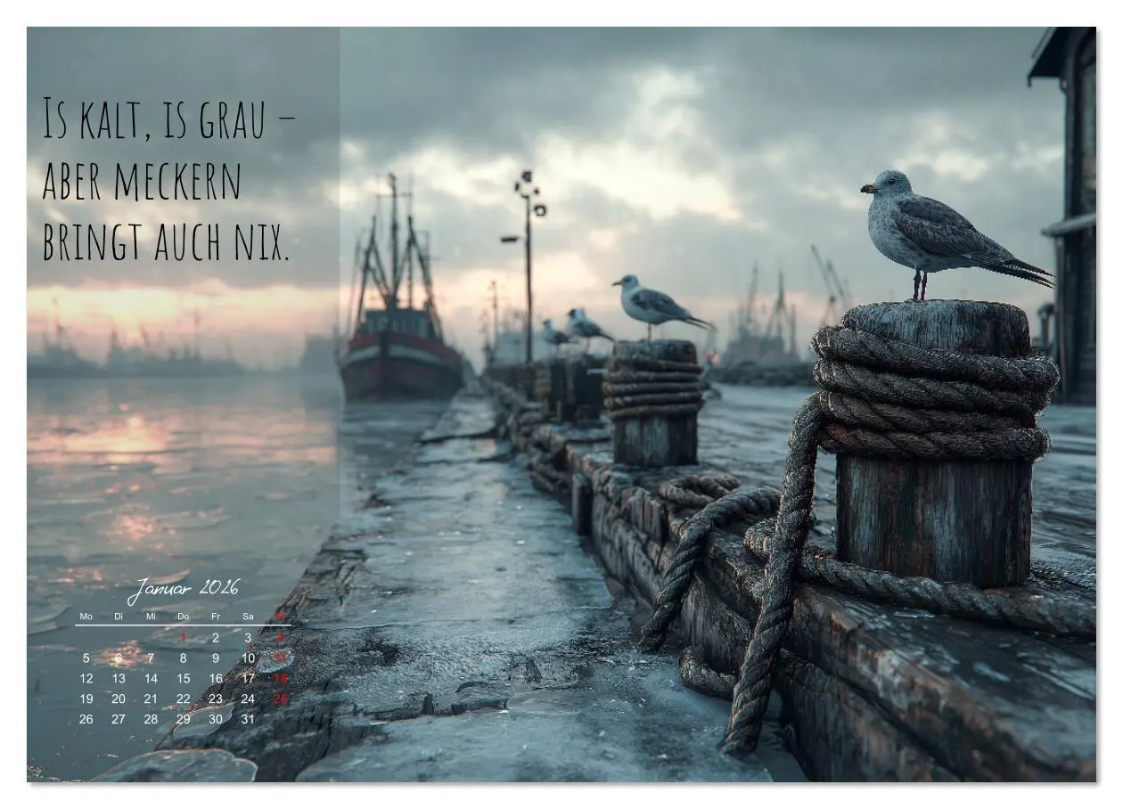 Bild: 9783516637311 | Moin Moin ist schon gesabbel - Norddeutscher Sprüche-Kalender...