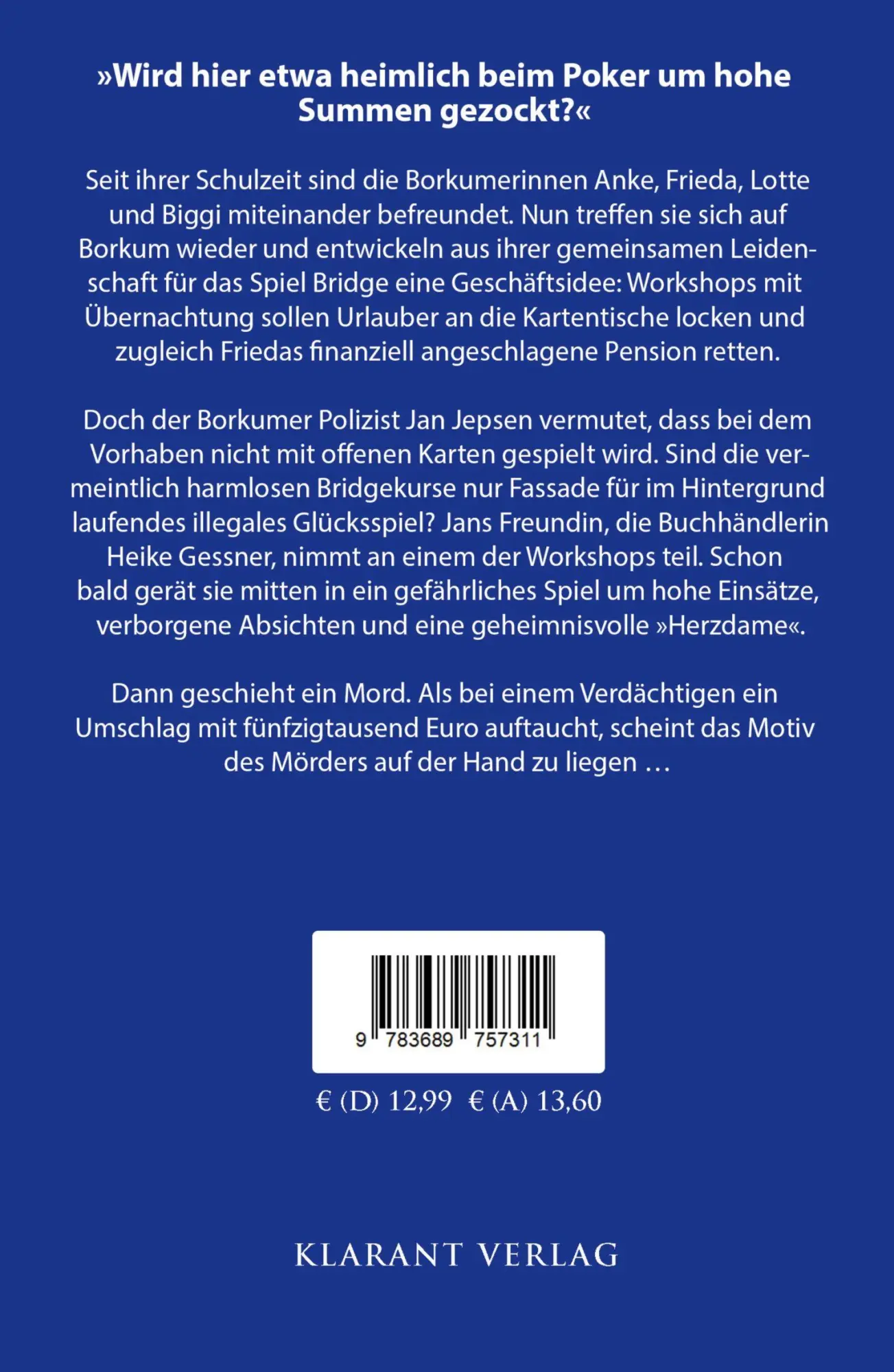 Rückseite: 9783689757311 | Borkumer Zocker. Ostfrieslandkrimi - Borkum Krimi - Nordseekrimi