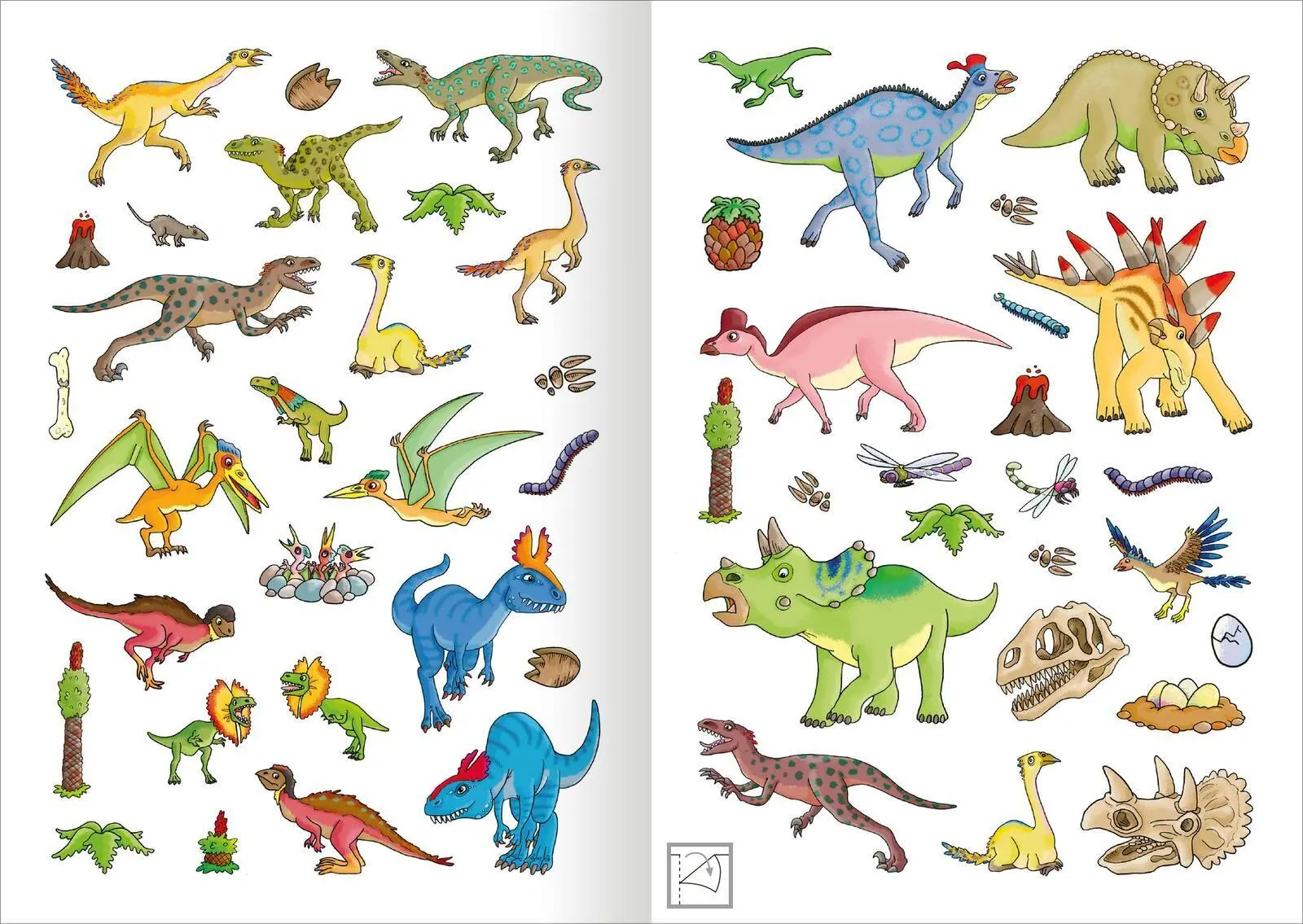Bild: 9783845867311 | MINI-Stickerheft - Dinosaurier | Über 200 Sticker | Sebastian Coenen