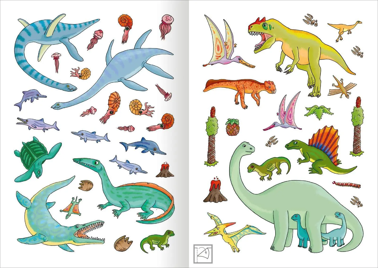 Bild: 9783845867311 | MINI-Stickerheft - Dinosaurier | Über 200 Sticker | Sebastian Coenen
