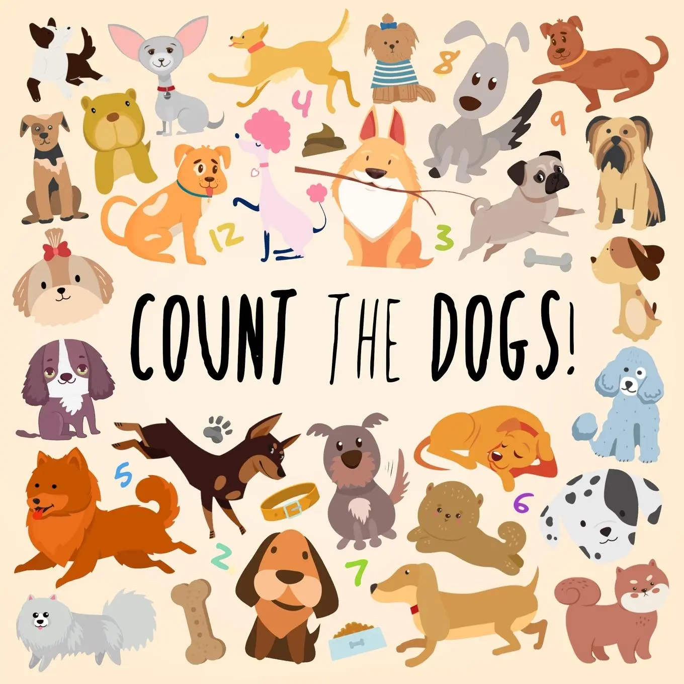 Cover: 9781914047411 | Count the Dogs! | A Fun Picture Puzzle Book for 3-6 Year Olds | Books