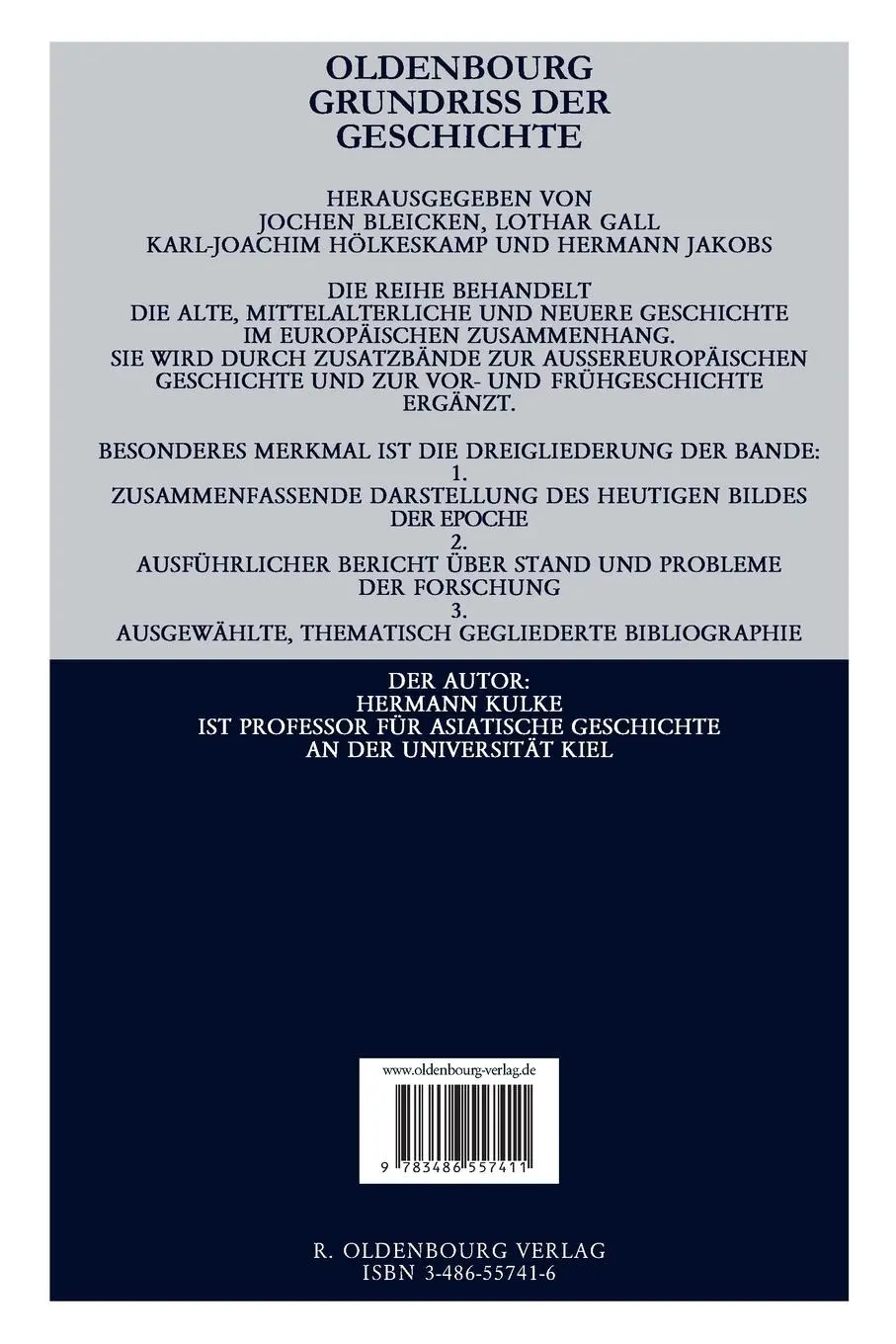 Rückseite: 9783486557411 | Indische Geschichte bis 1750 | Hermann Kulke | Taschenbuch | XIV