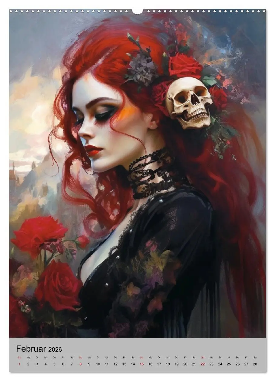 Bild: 9783516317411 | Gothic-Queens. Schaurig-schön im Renaissance-Stil (Wandkalender...