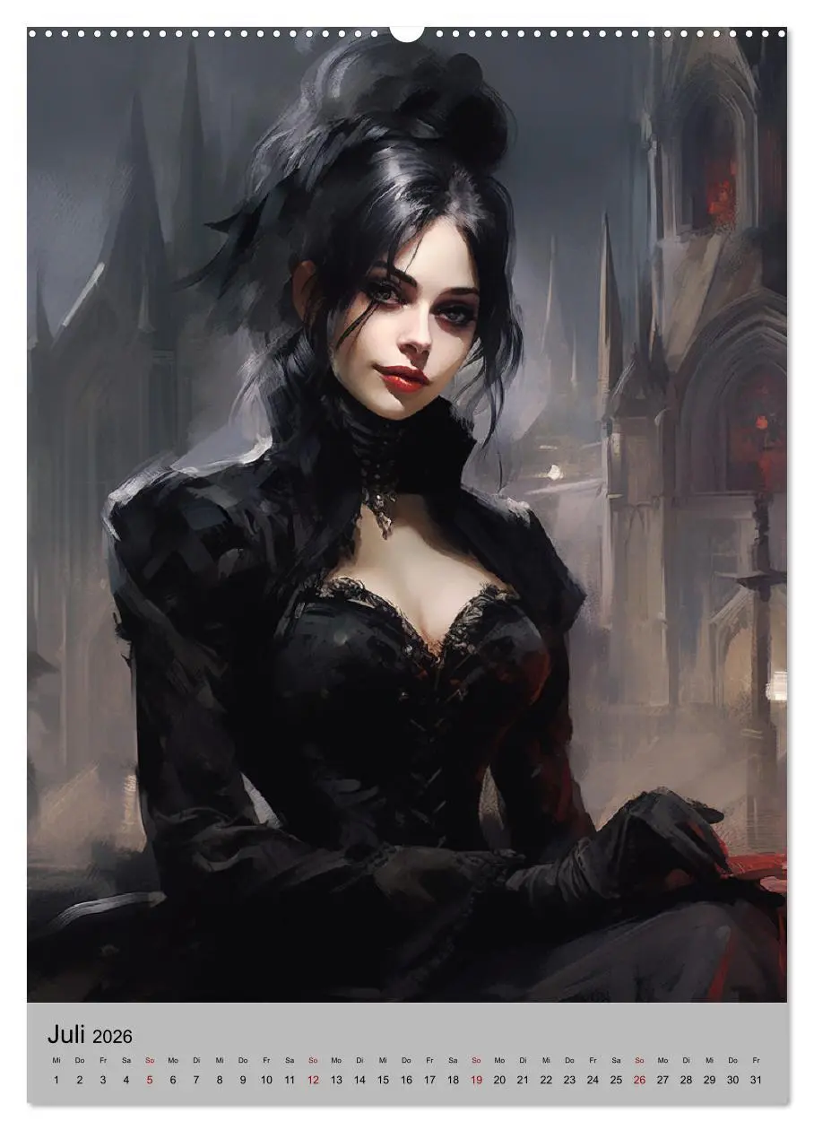 Bild: 9783516317411 | Gothic-Queens. Schaurig-schön im Renaissance-Stil (Wandkalender...