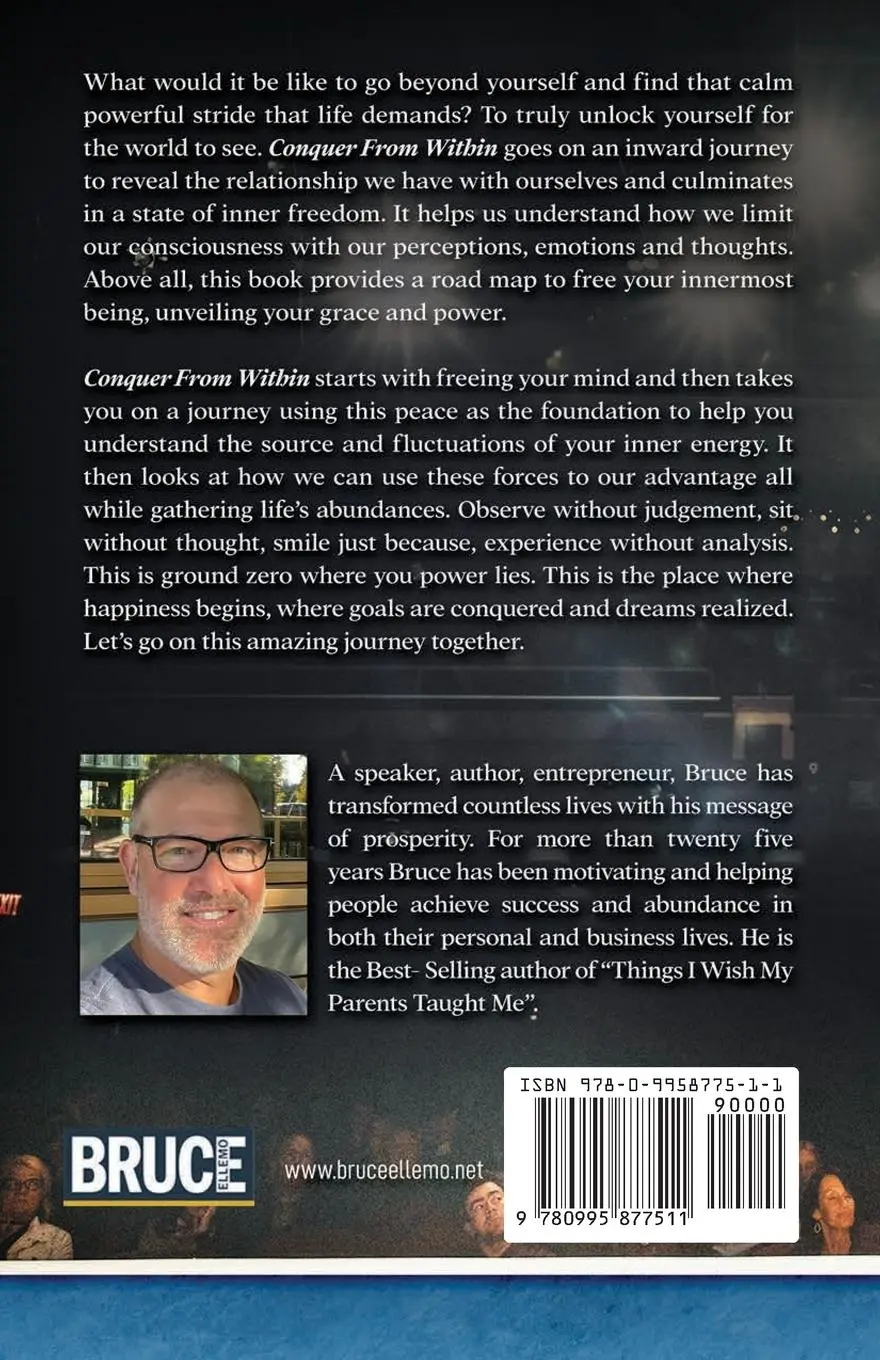 Rückseite: 9780995877511 | Conquer From Within | Bruce Ellemo | Taschenbuch | Englisch | 2020