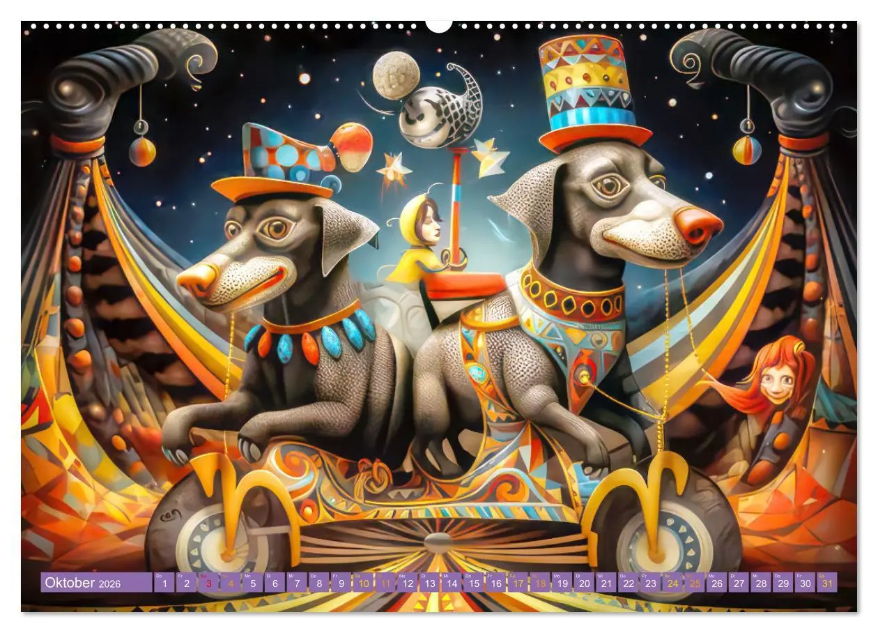 Bild: 9783457387511 | Zirkusfantasien - Bezaubernd fremdartig (Wandkalender 2026 DIN A2...