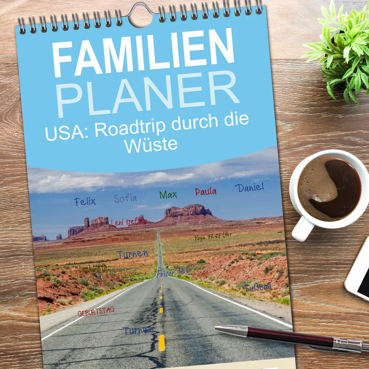 Bild: 9783516617511 | Familienplaner 2026 - USA: Roadtrip durch die Wüste mit 5 Spalten...