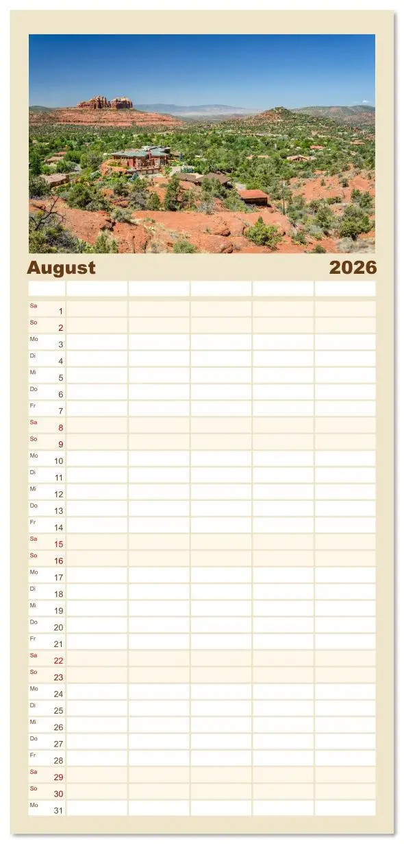Bild: 9783516617511 | Familienplaner 2026 - USA: Roadtrip durch die Wüste mit 5 Spalten...