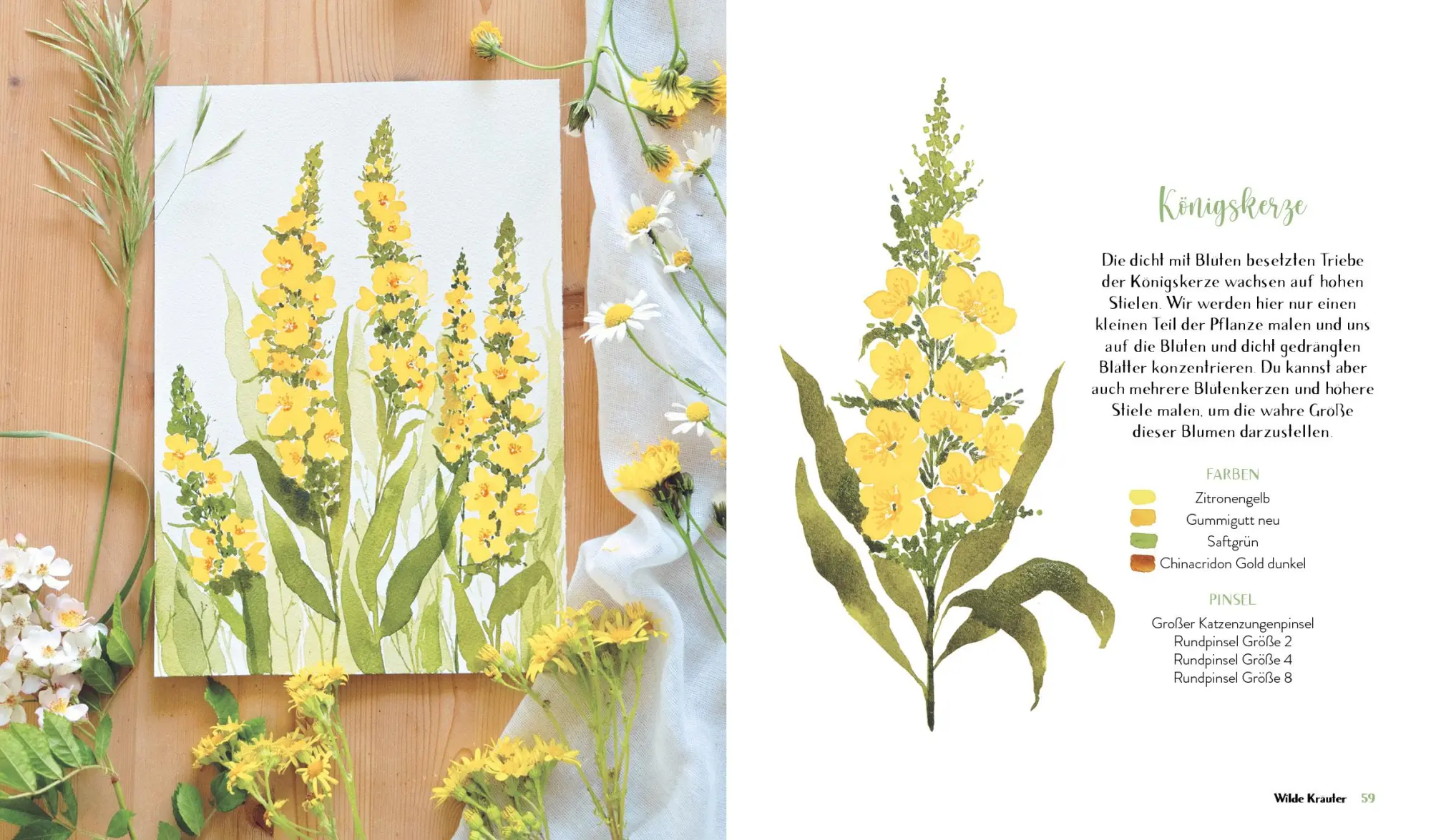 Bild: 9783745927511 | Wildflower Watercolor - Blumen-Aquarelle malen | Sushma Hegde | Buch