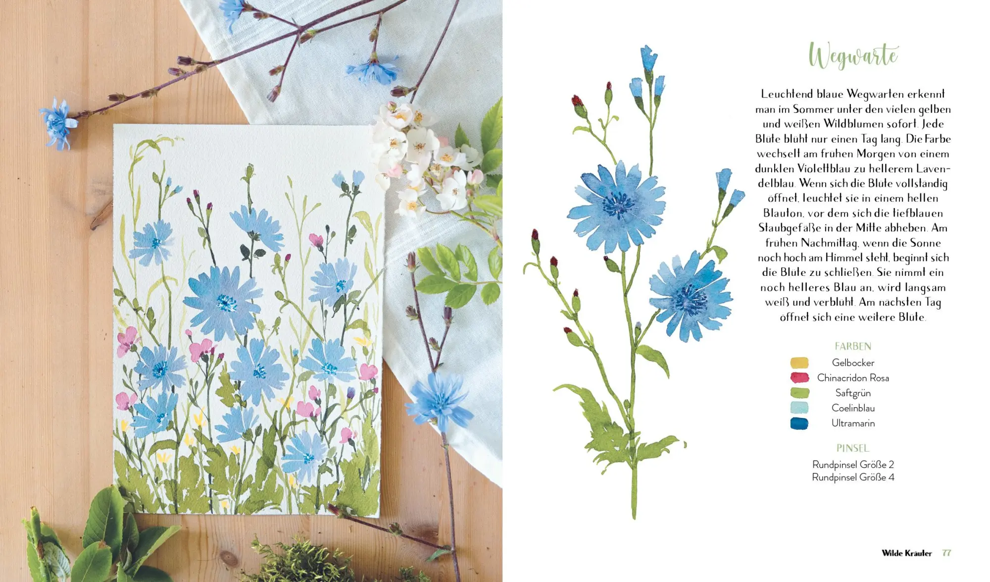 Bild: 9783745927511 | Wildflower Watercolor - Blumen-Aquarelle malen | Sushma Hegde | Buch