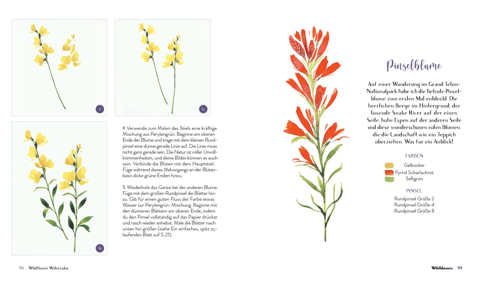 Bild: 9783745927511 | Wildflower Watercolor - Blumen-Aquarelle malen | Sushma Hegde | Buch