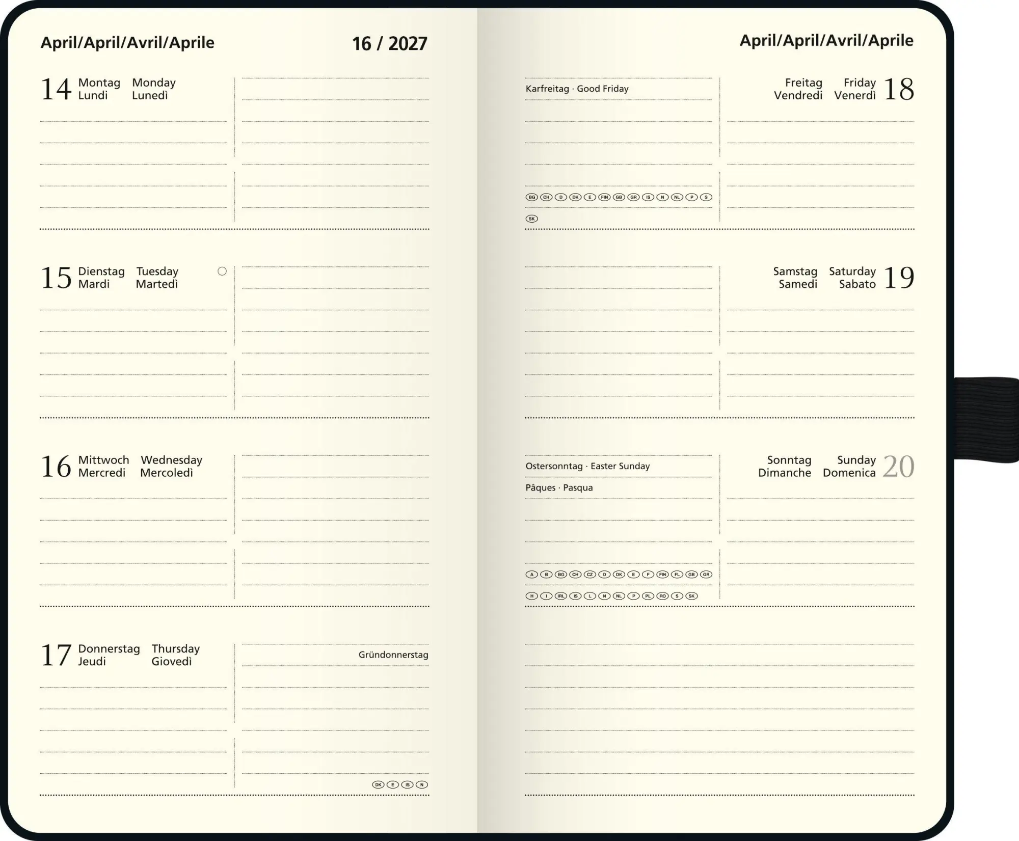Bild: 4061947157611 | BRUNNEN 1075666907 Taschenkalender Kompagnon Mod. 756 66 2027 A6,...