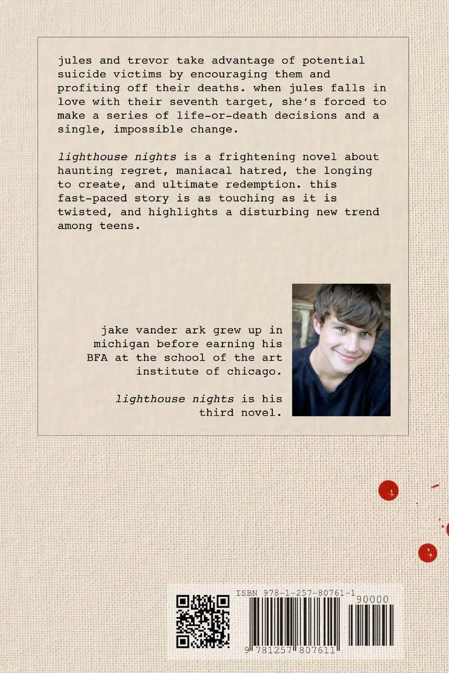 Rückseite: 9781257807611 | Lighthouse Nights | Jake Vander Ark | Taschenbuch | Englisch | 2012