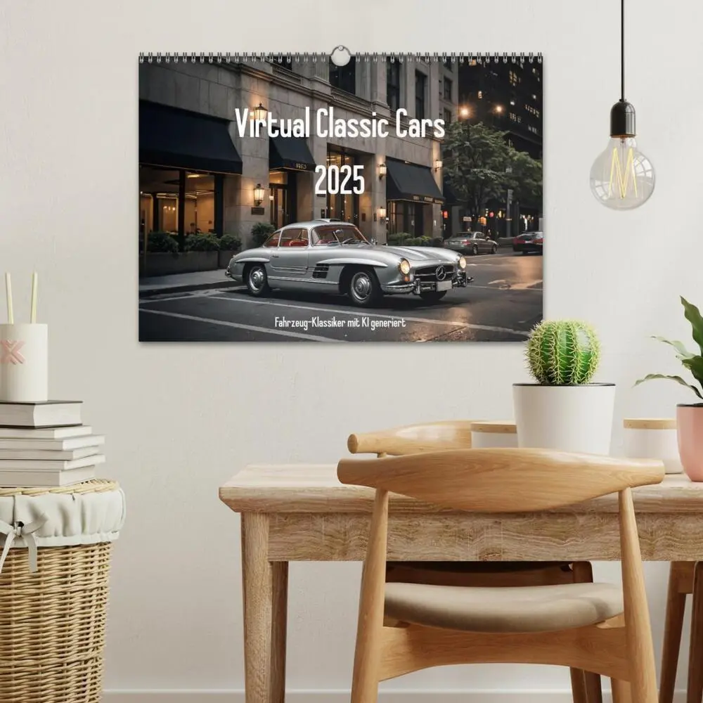 Bild: 9783457137611 | Virtual Classic Cars (Wandkalender 2025 DIN A3 quer), CALVENDO...