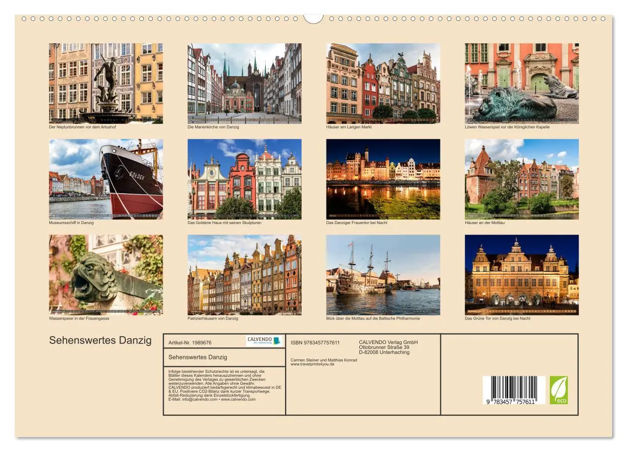 Bild: 9783457757611 | Sehenswertes Danzig (hochwertiger Premium Wandkalender 2026 DIN A2...