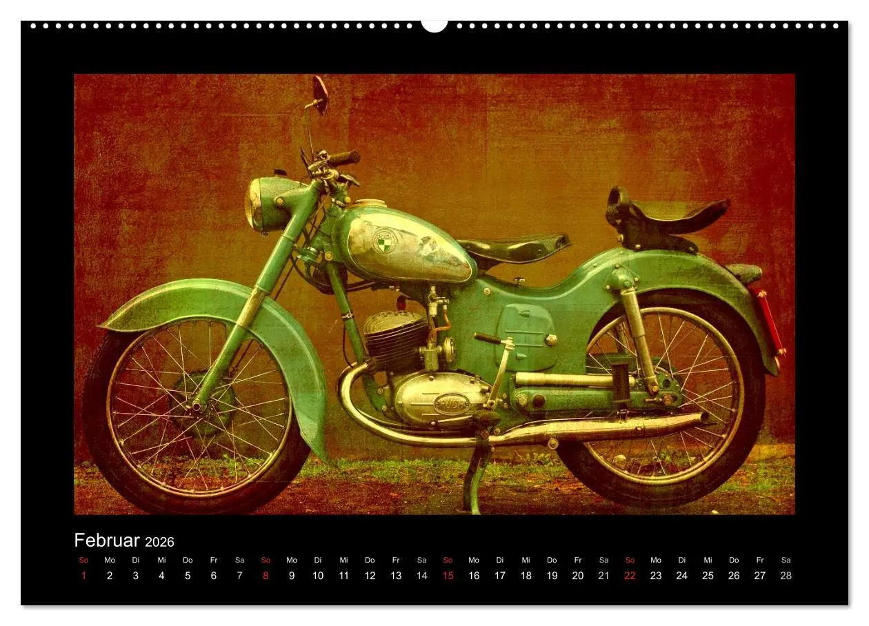 Bild: 9783516227611 | Motorrad Oldtimer (hochwertiger Premium Wandkalender 2026 DIN A2...