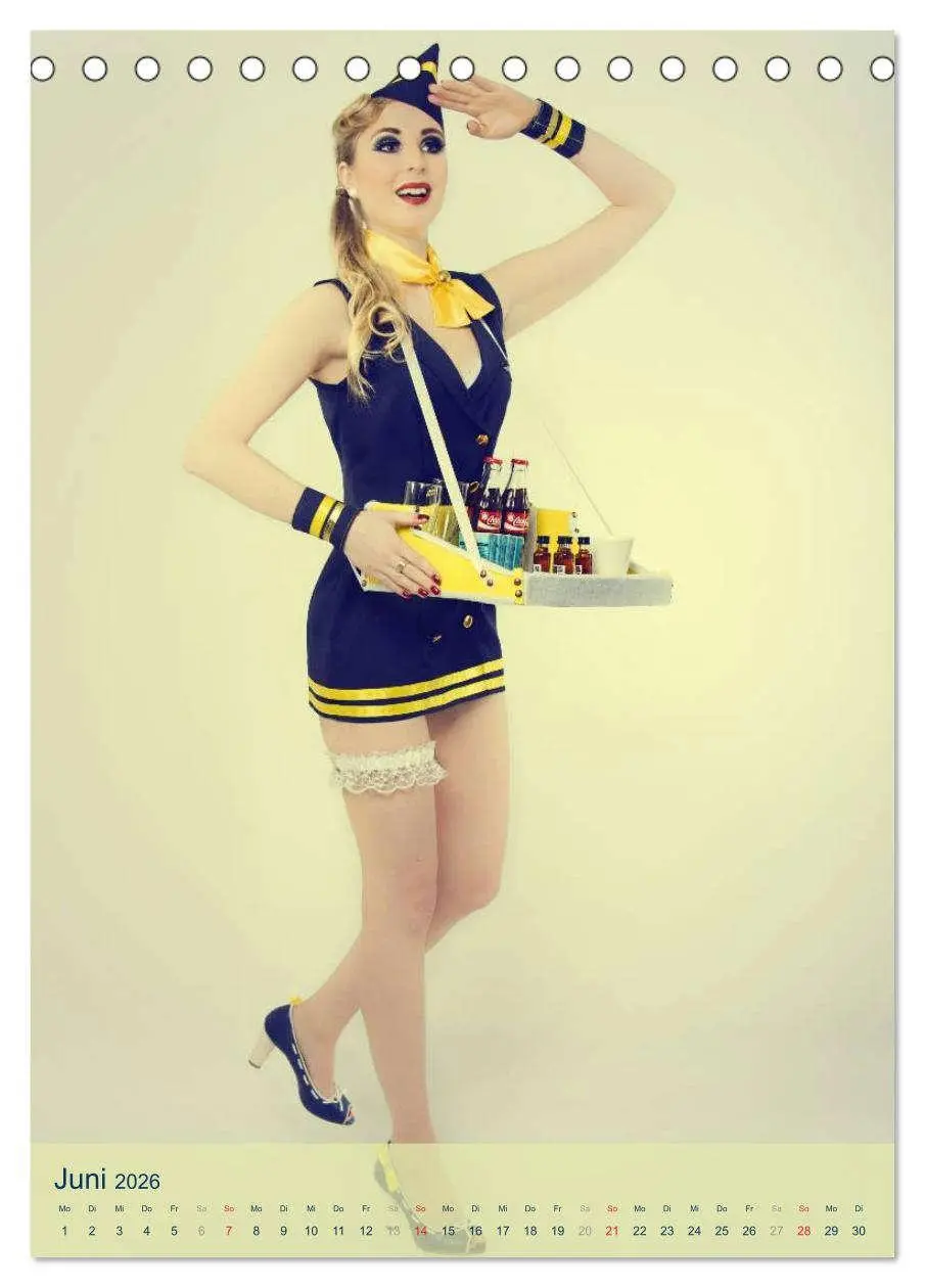Bild: 9783516467611 | PinUp Girls 50er Jahre (Tischkalender 2026 DIN A5 hoch), CALVENDO...