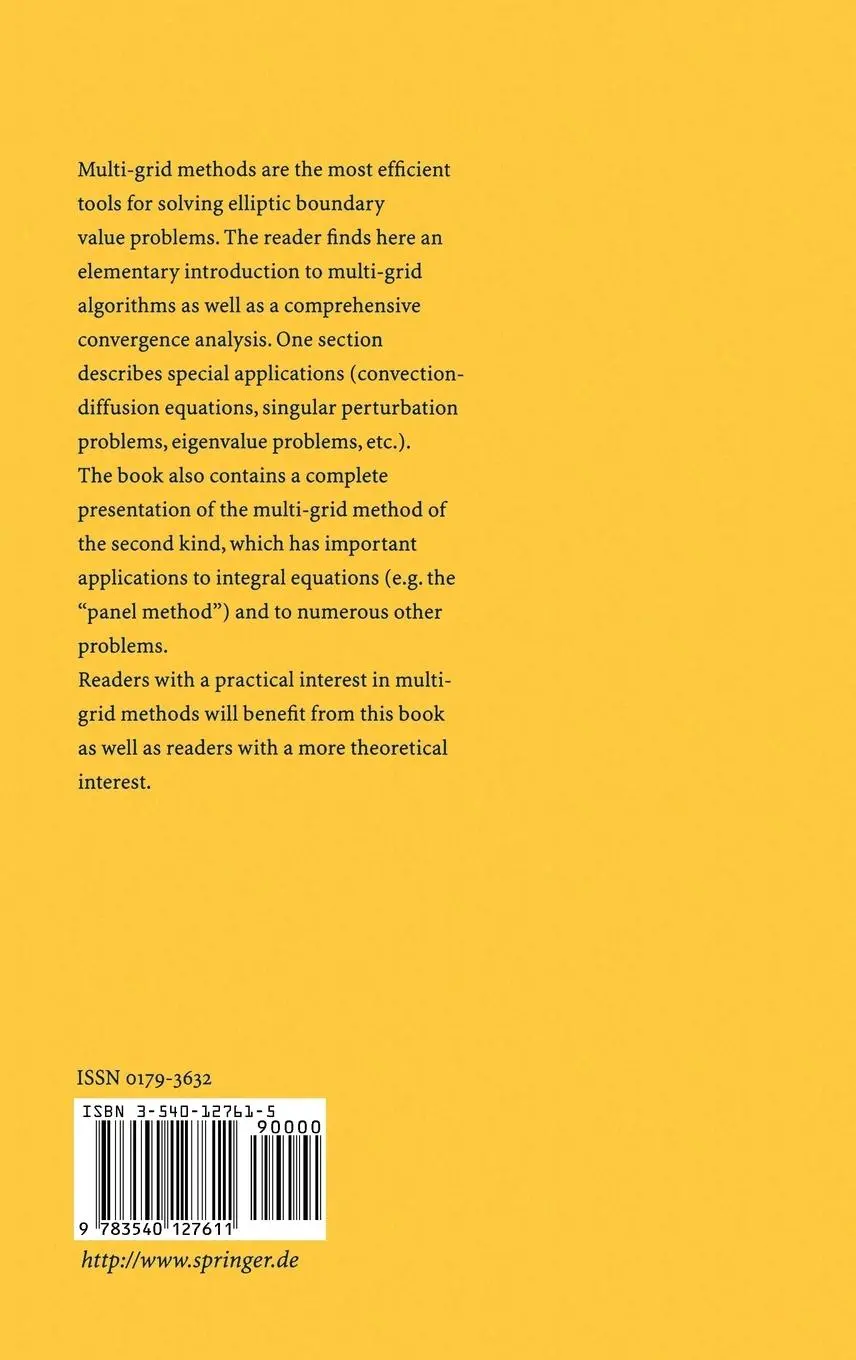 Rückseite: 9783540127611 | Multi-Grid Methods and Applications | Wolfgang Hackbusch | Buch | xiv