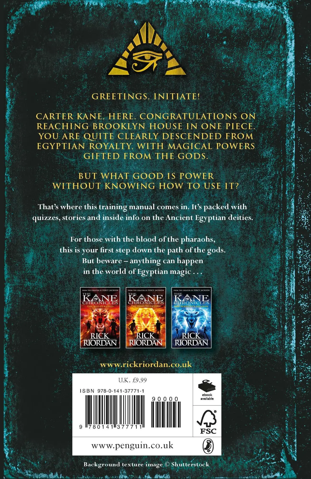 Rückseite: 9780141377711 | Brooklyn House Magician's Manual | Rick Riordan | Buch | 184 S. | 2018