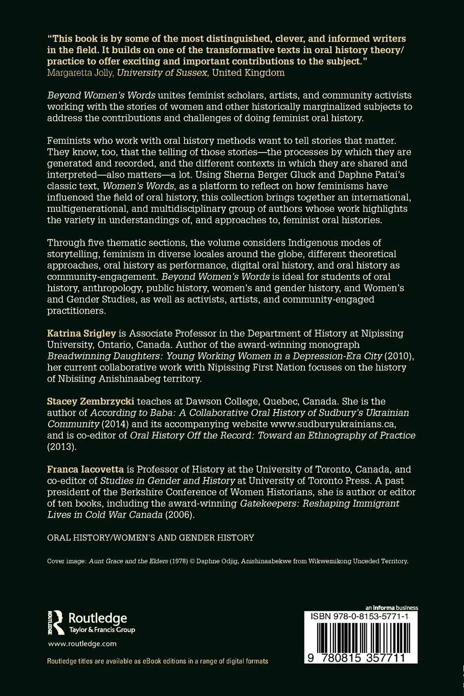 Rückseite: 9780815357711 | Beyond Women's Words | Katrina Srigley (u. a.) | Taschenbuch | 2018