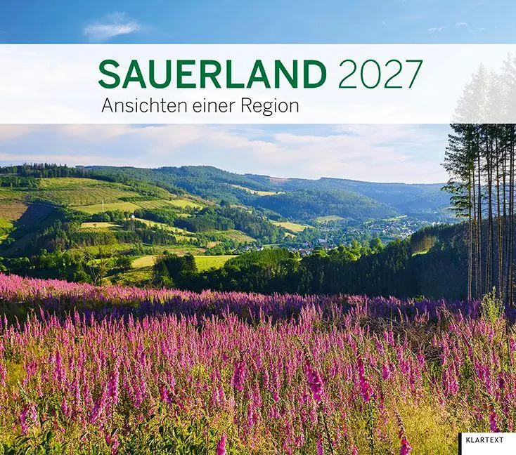 Cover: 9783837527711 | Kalender Sauerland 2027 | Ansichten einer Region. Kalender 2027 | 2027