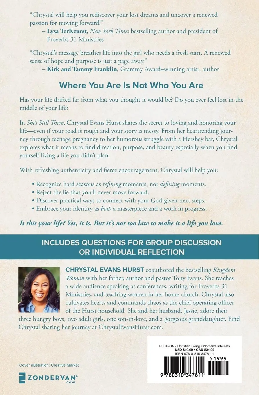 Rückseite: 9780310347811 | She's Still There | Rescuing the Girl in You | Chrystal Evans Hurst