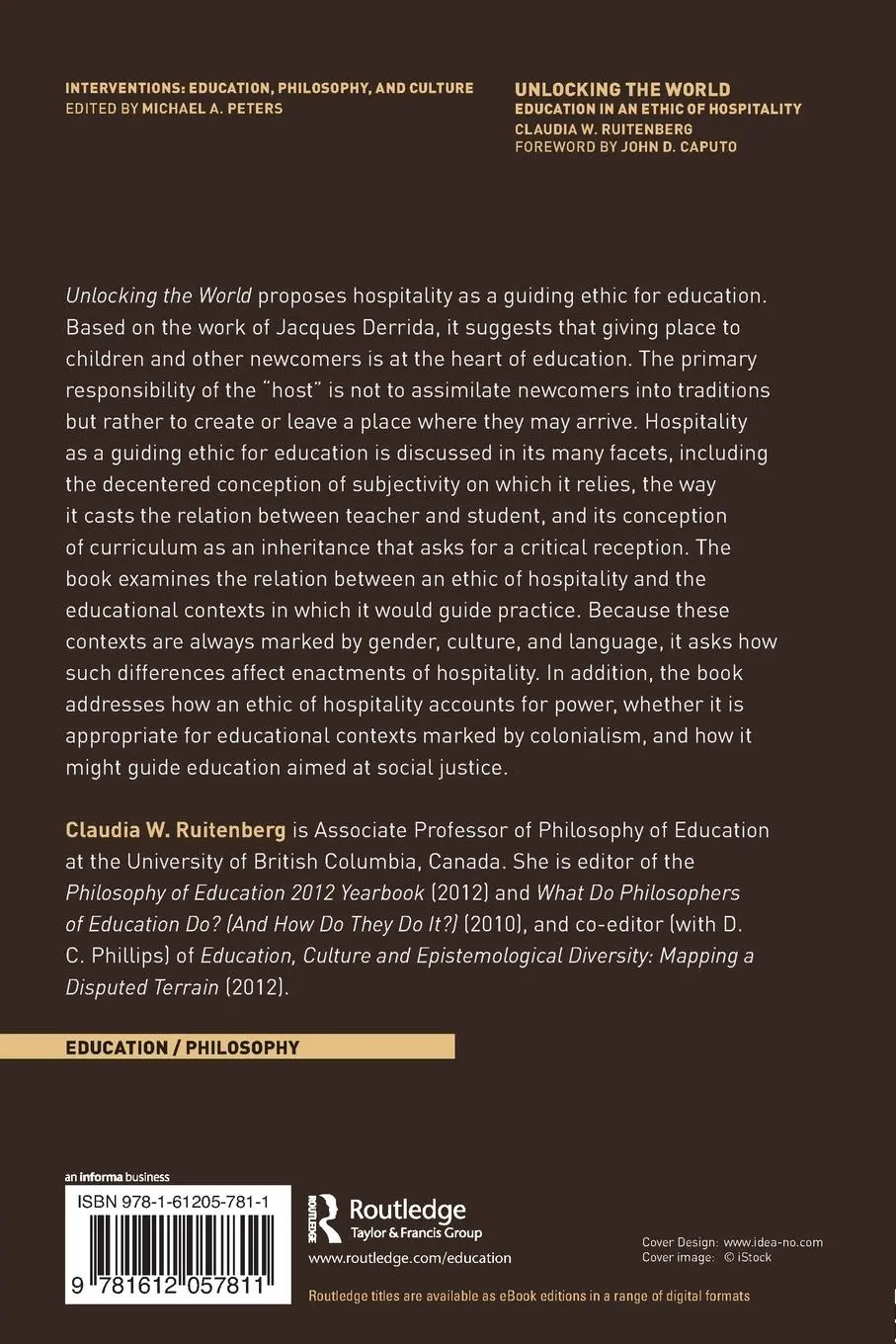 Rückseite: 9781612057811 | Unlocking the World | Education in an Ethic of Hospitality | Buch