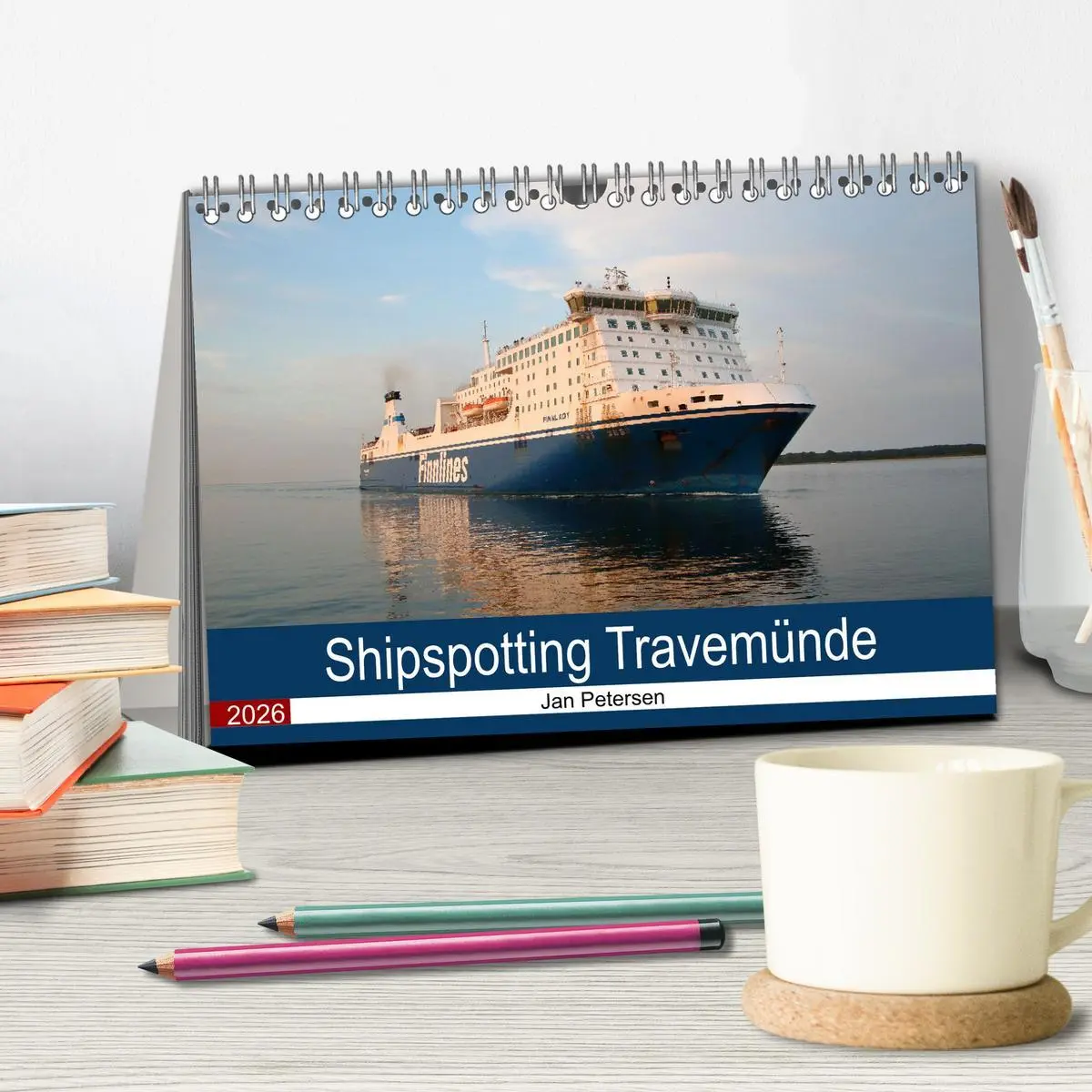 Bild: 9783457597811 | Shipspotting Travemünde (Tischkalender 2026 DIN A5 quer), CALVENDO...