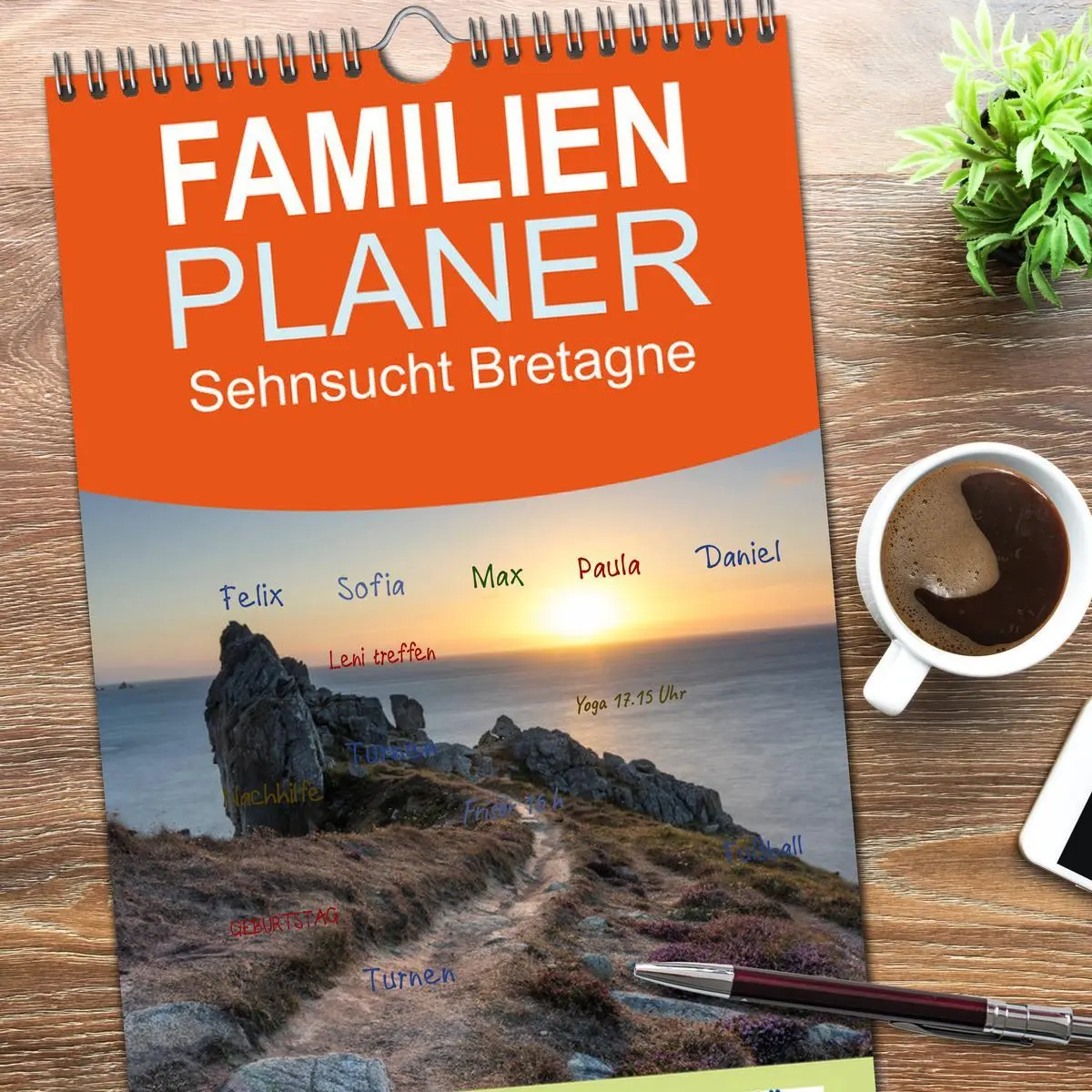 Bild: 9783516517811 | Familienplaner 2026 - Sehnsucht Bretagne mit 5 Spalten...