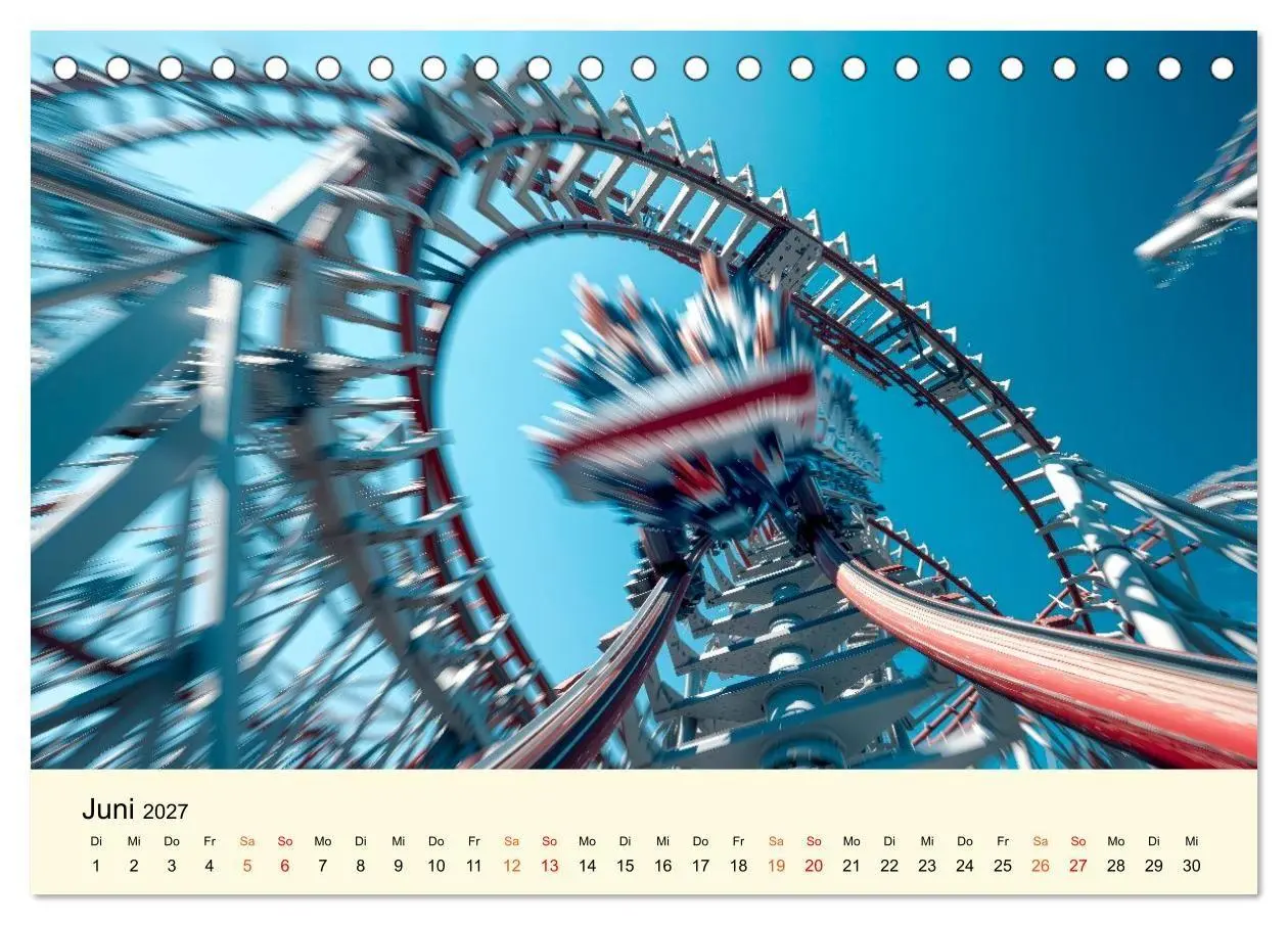 Bild: 9783594287811 | Achterbahn - High Tech, High Speed, High Thrill (Tischkalender 2027...
