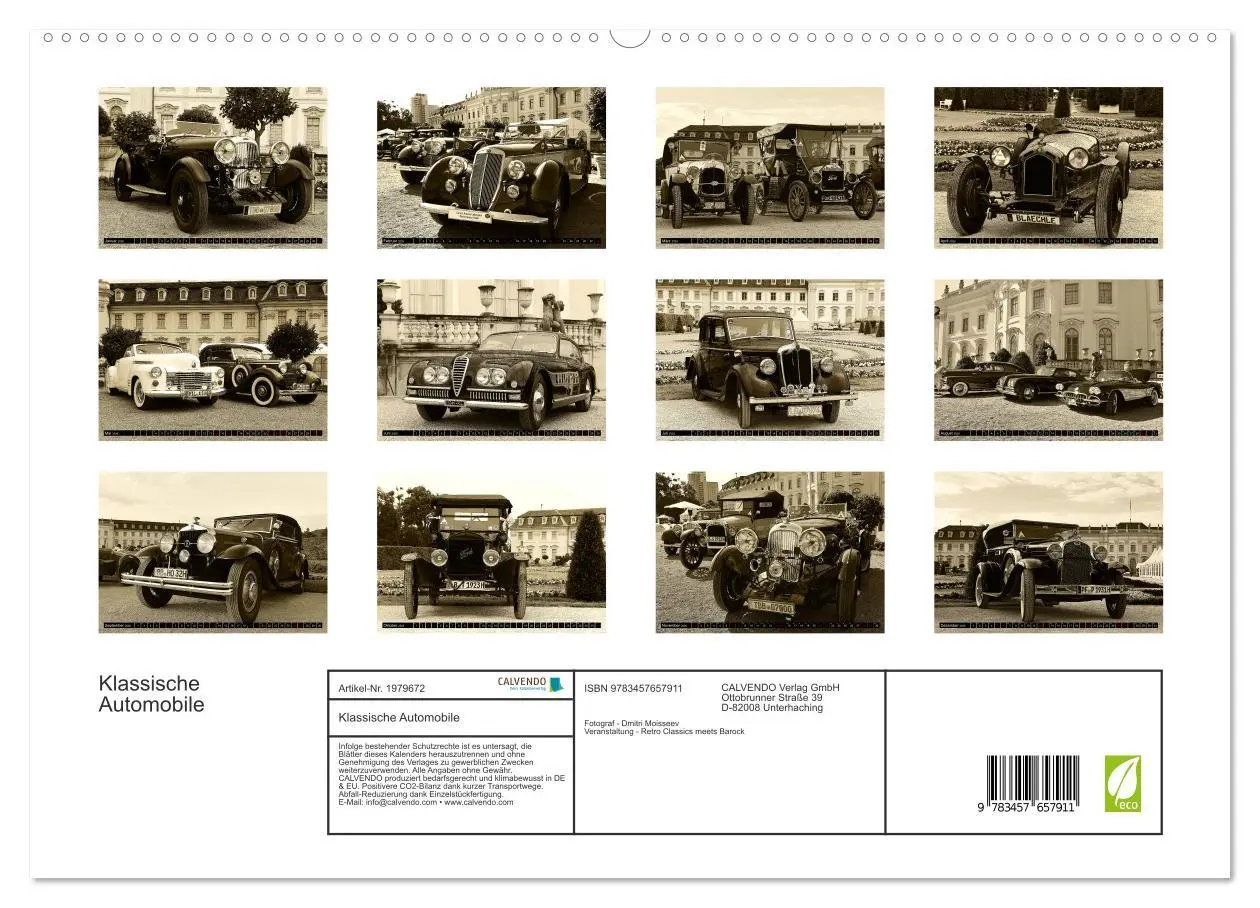 Bild: 9783457657911 | Klassische Automobile (hochwertiger Premium Wandkalender 2026 DIN...