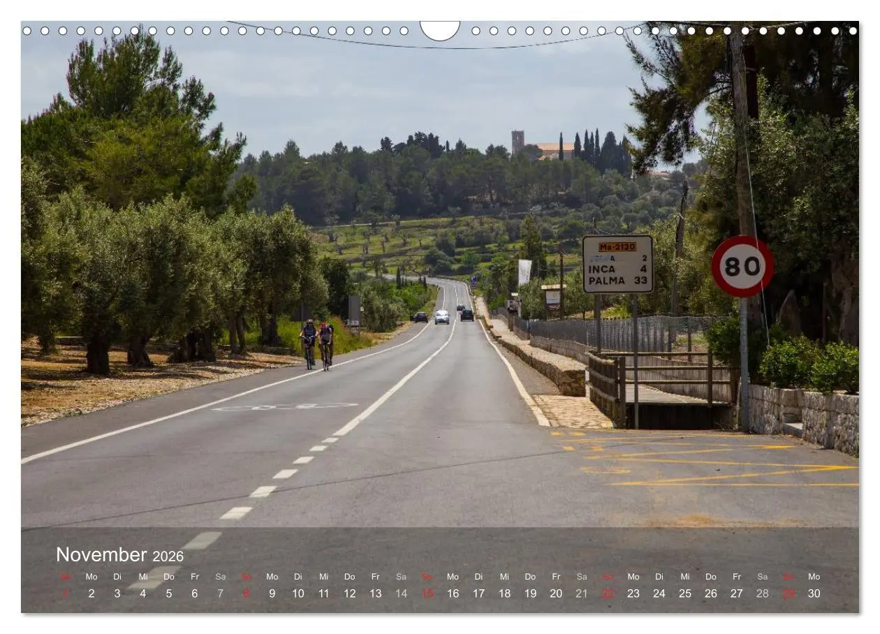 Bild: 9783516057911 | Mit dem Rennrad auf Mallorca (Wandkalender 2026 DIN A3 quer),...