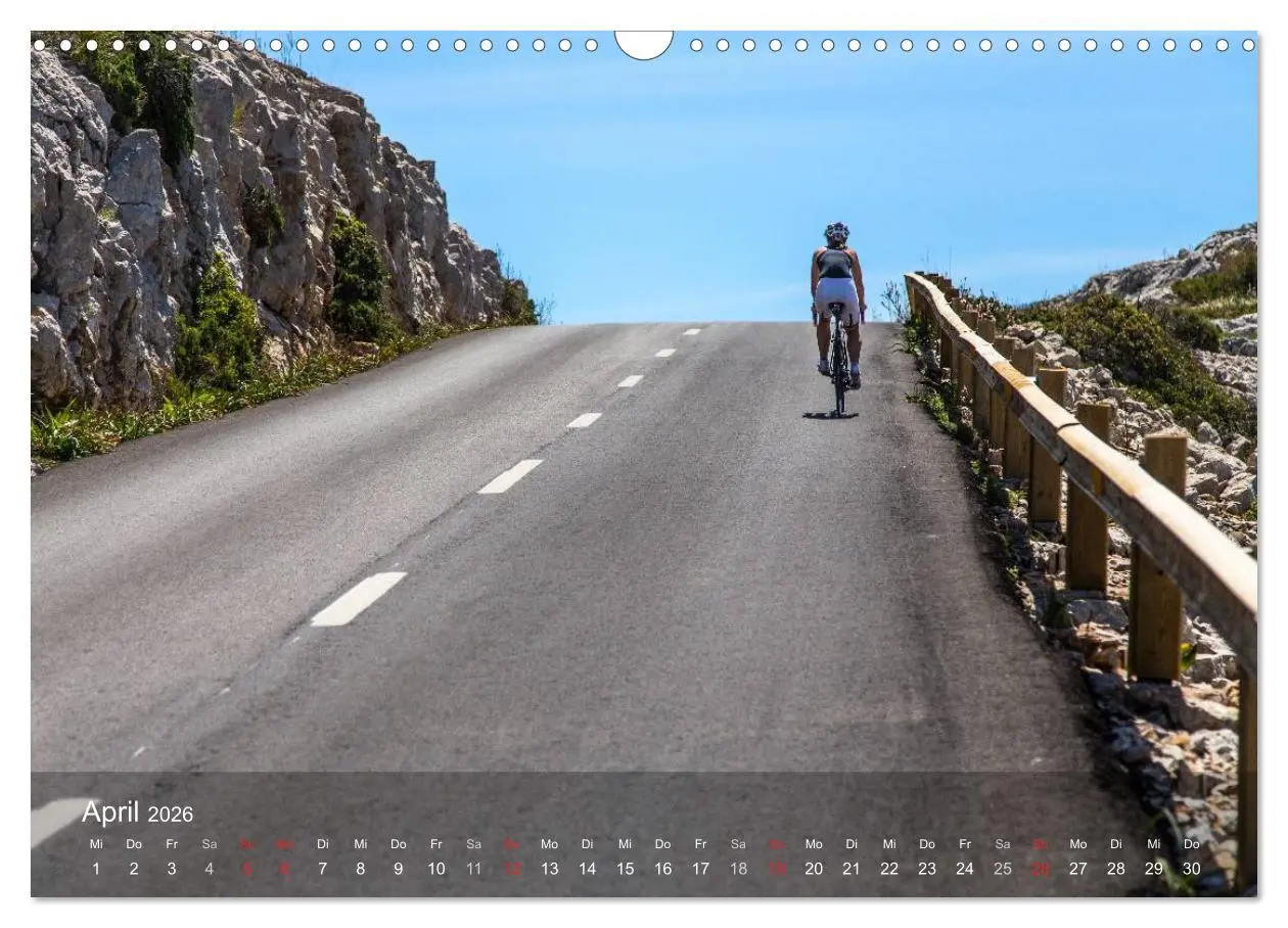 Bild: 9783516057911 | Mit dem Rennrad auf Mallorca (Wandkalender 2026 DIN A3 quer),...