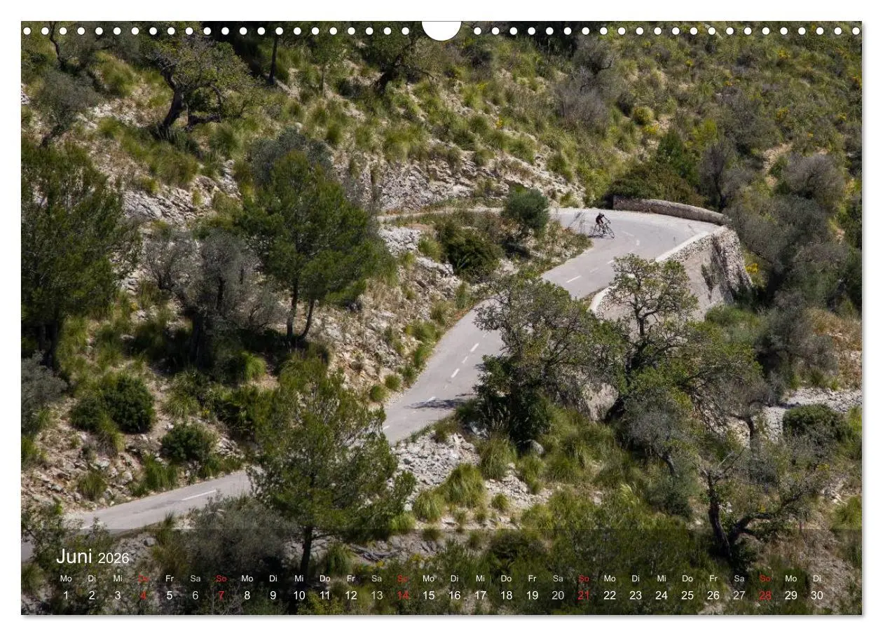 Bild: 9783516057911 | Mit dem Rennrad auf Mallorca (Wandkalender 2026 DIN A3 quer),...