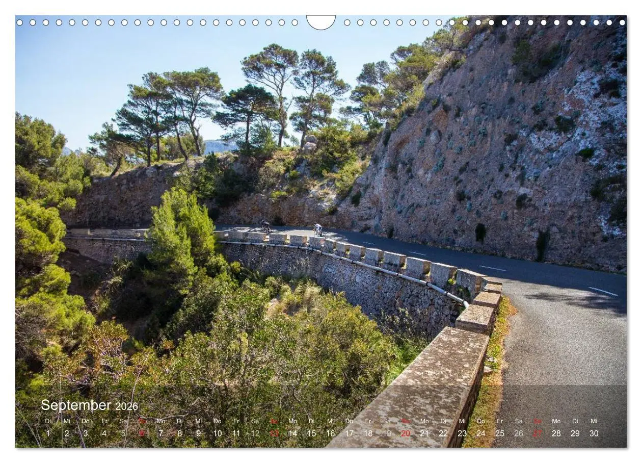 Bild: 9783516057911 | Mit dem Rennrad auf Mallorca (Wandkalender 2026 DIN A3 quer),...