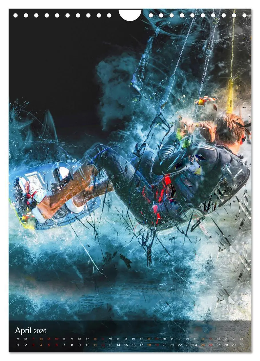 Bild: 9783516367911 | Kitesurfen - einfach cool (Wandkalender 2026 DIN A4 hoch), CALVENDO...