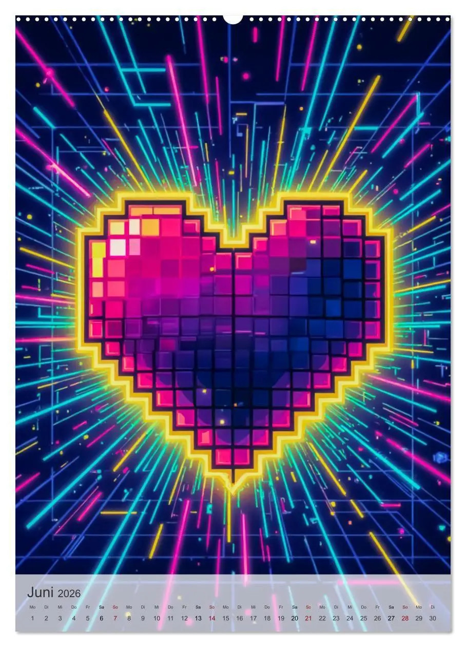 Bild: 9783516747911 | Back to the Eighties - Electric Neon Nights (Wandkalender 2026 DIN...