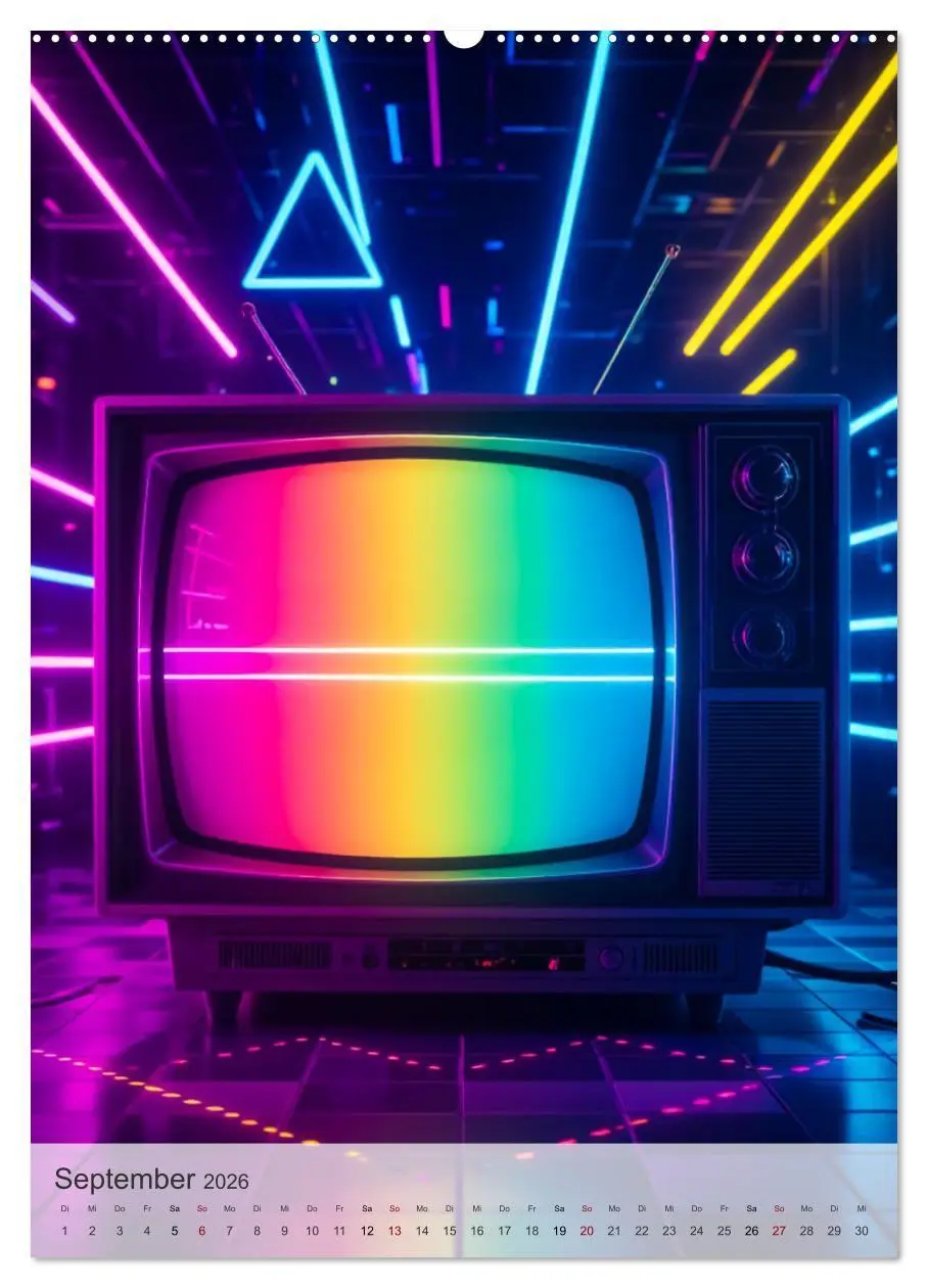 Bild: 9783516747911 | Back to the Eighties - Electric Neon Nights (Wandkalender 2026 DIN...