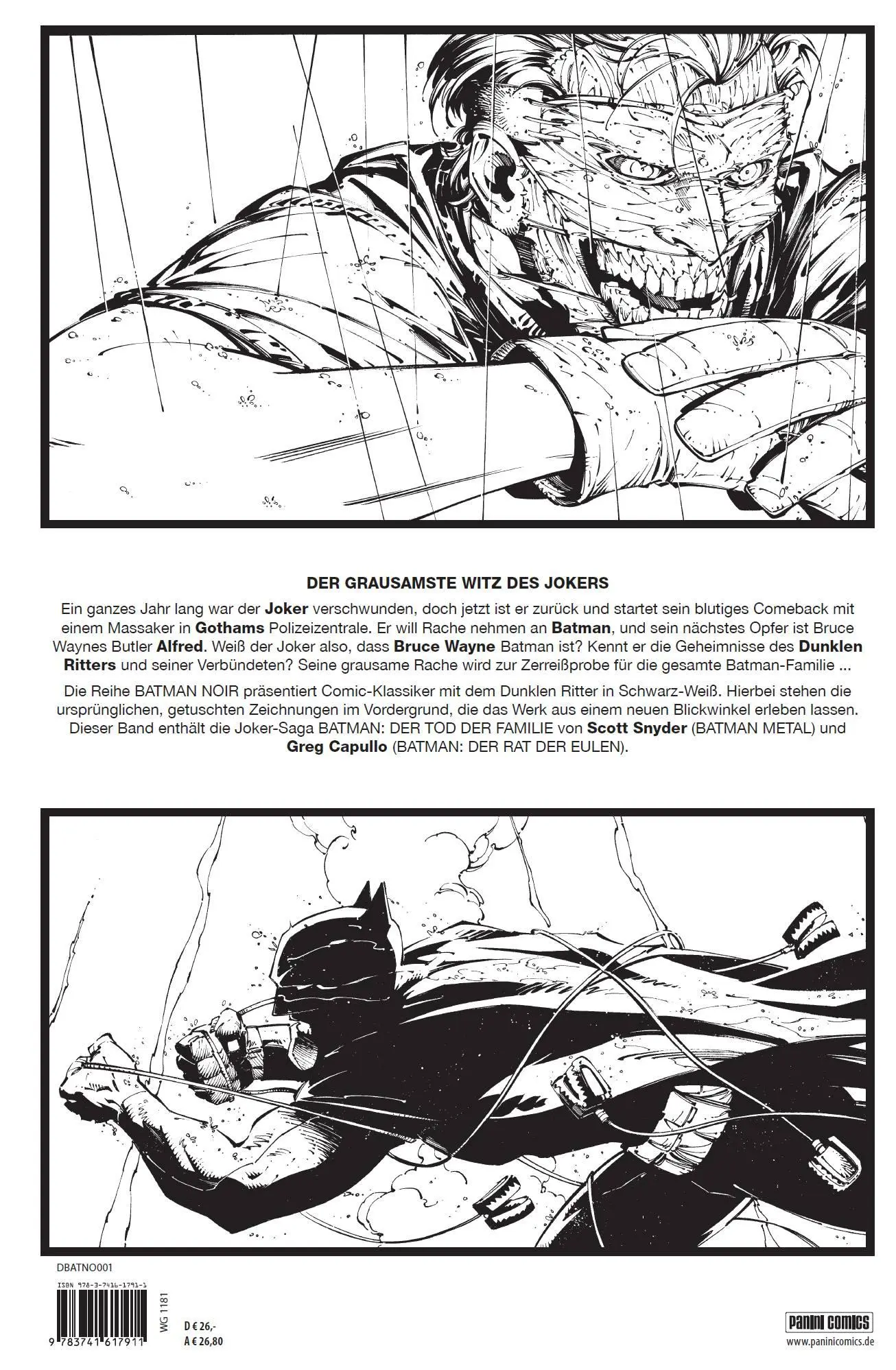 Rückseite: 9783741617911 | Batman Noir: Der Tod der Familie | Scott Snyder (u. a.) | Buch | 2020