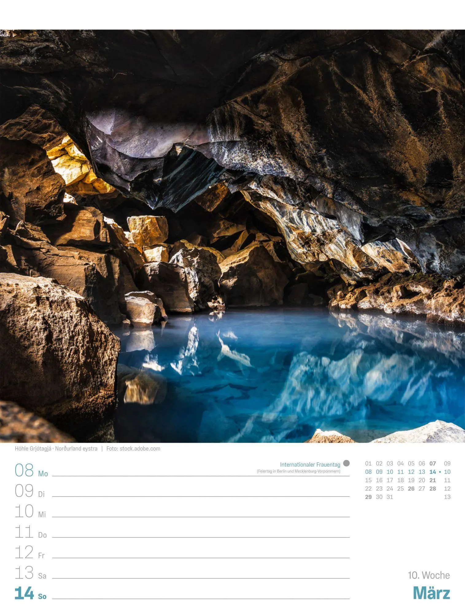 Bild: 9783838427911 | Island Wochenplaner Kalender 2027 Die Insel aus Feuer und Eis | GmbH