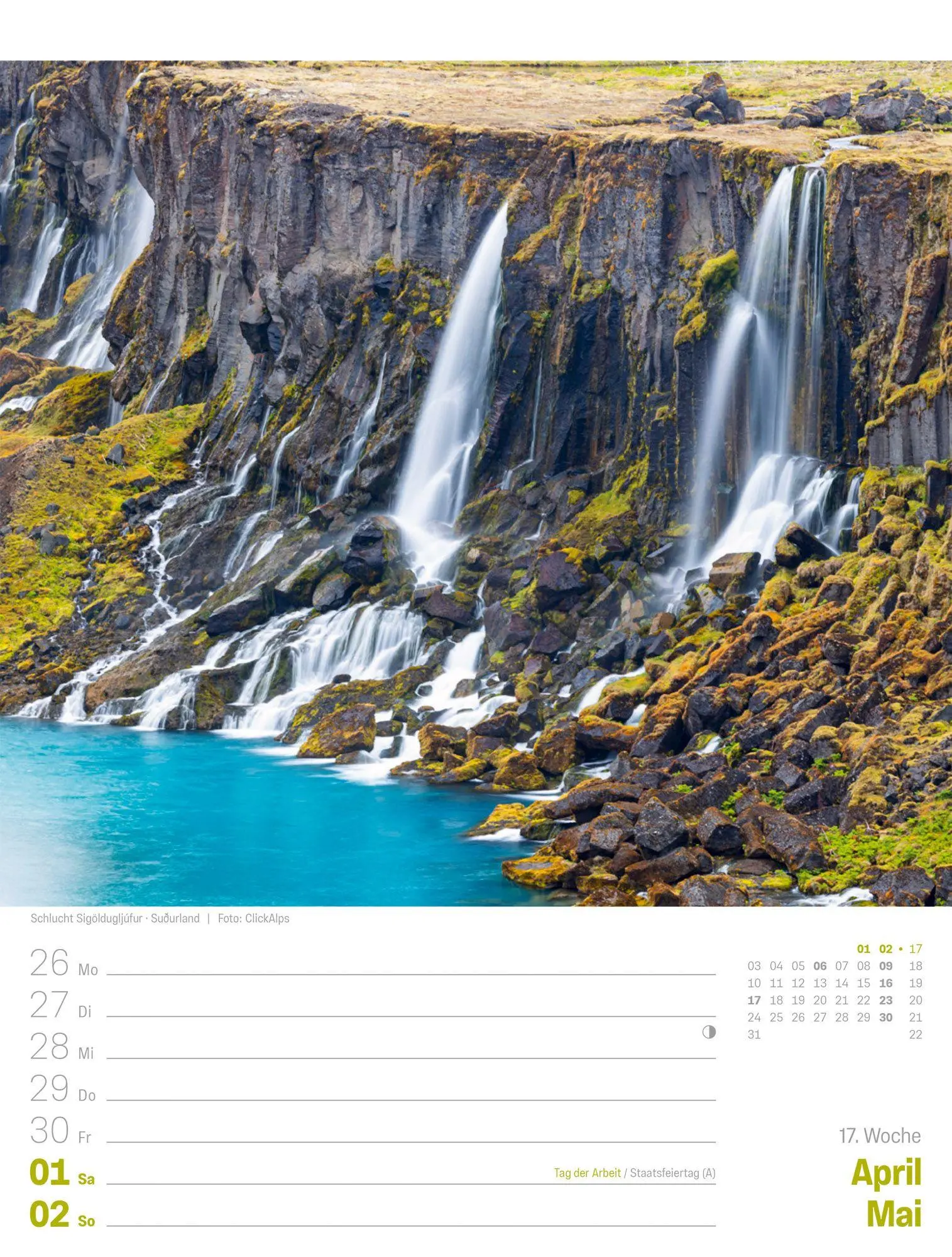 Bild: 9783838427911 | Island Wochenplaner Kalender 2027 Die Insel aus Feuer und Eis | GmbH